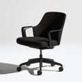 Ergonomiczny fotel biurowy, tapicerowany tkaniną, kolor: czarny